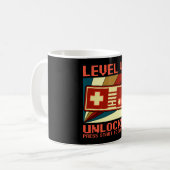 Mug NIVEAU 40 NON VERROUILLÉ 40 Jeu cadeau d'anniversa (Devant gauche)
