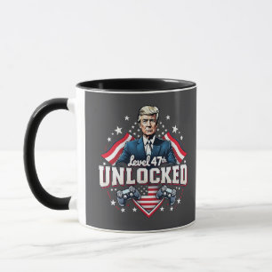 Mug Niveau 47ème Trump déverrouillé Jour de l'Inagurat