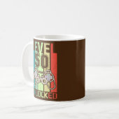 Mug Niveau 50 Jeu vidéo déverrouillé Cadeaux 50e anniv (Devant gauche)