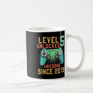 Mug Niveau 5 Débloqué 5e Anniversaire Cadeaux pour 5 A