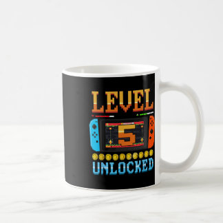 Mug Niveau 5 Débloqué Chemise d'anniversaire 5 ans Jeu