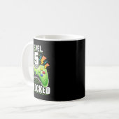 Mug Niveau 5 Jeu vidéo déverrouillé 5e Jeu d'anniversa (Devant gauche)
