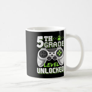 Mug Niveau 5e débloqué Jeu vidéo de rentrée scolaire
