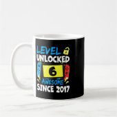 Mug Niveau 6 de garçon d'anniversaire débloqué Incroya (Gauche)