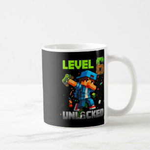 Mug Niveau 6 Débloqué Drôle Anniversaire Garçon Pixel 