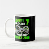 Mug Niveau 7 Débloqué Jeu Vidéo Garçon de 7 Ans 7e Bi (Gauche)