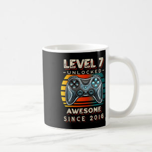 Mug Niveau 7 Débloqué Jeu Vidéo Sept 7e Anniversaire 7