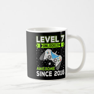 Mug Niveau 7 Déverrouillé Awesome 2016 jeu vidéo 7e na