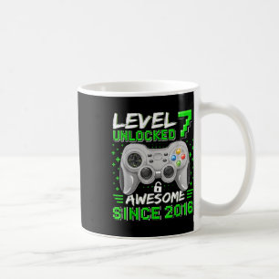 Mug Niveau 7 Déverrouillé Awesome 2016 jeu vidéo 7e na