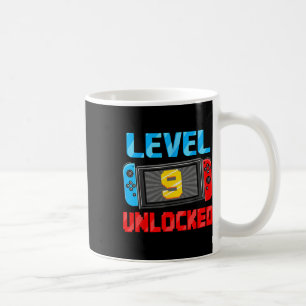Mug Niveau 9 Débloqué Joueur Cadeau d'anniversaire 9 a