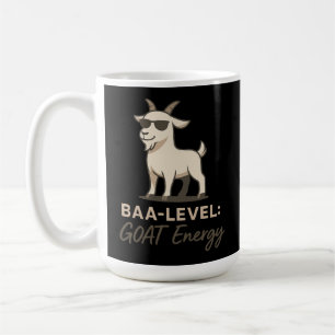 Mug Niveau Baa : Énergie de la CHÈVRE Drôle et Cool Bl