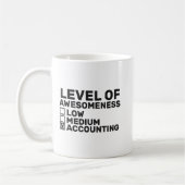 Mug Niveau De Compréhension, Comptabilité Drôle (Gauche)