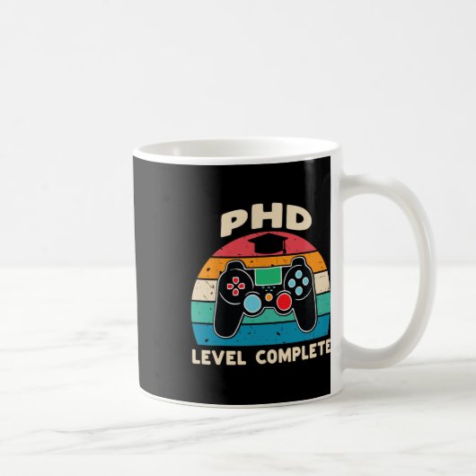 Mug Niveau De Doctorat Terminer Doctorat Cadeau De Dip (Droite)