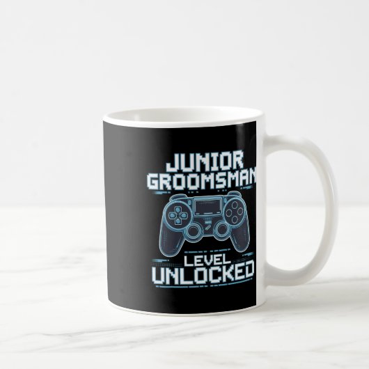 Mug Niveau de garçon d'honneur junior débloqué Groupe (Droite)