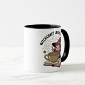 Mug Niveau de la cuisine : Steeping — Cosy Tea Witch (Devant droit)