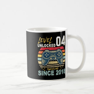 Mug Niveau Enfants 4 Débloqué Incroyable Depuis Cadeau