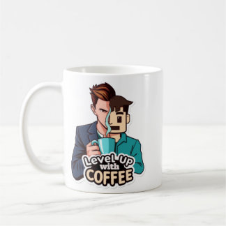 Mug Niveau haut avec café (homme)