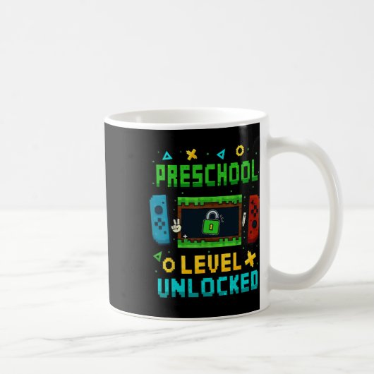 Mug Niveau Maternelle Débloqué Ck Pour École Pixel Art (Droite)