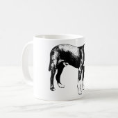 Mug Niveau - Revêtement latéral de chien d'encre (Devant gauche)