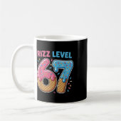 Mug Niveau Rizz 67 Génération Alpha d'argot 67e Numéro (Gauche)