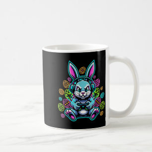 Mug Niveau supérieur casque de gamer Pâques lapin mign