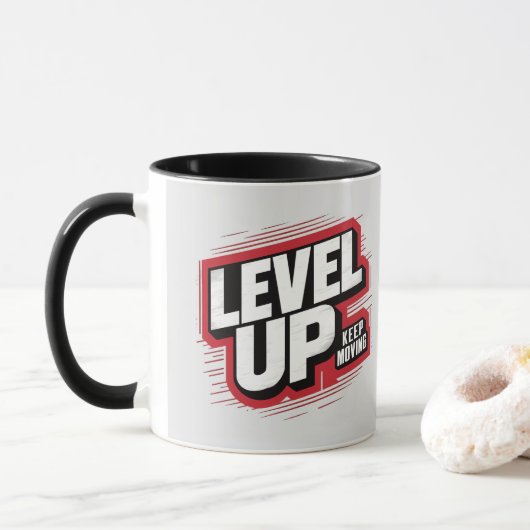Mug Niveau supérieur Continuer à avancer (Avec donut)