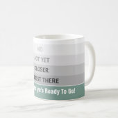 Mug Niveaux de café ou de thé amusant (Devant droit)