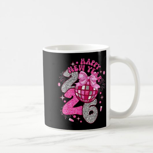 Mug Nk Happy New Year 2026 Bow Disco  (Droite)
