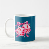 Mug Nk Love Dice 6 7 Hearts Valentine Cute Romantic Ar (Gauche)