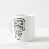Mug N'lisez pas les commentaires négatifs (Devant gauche)