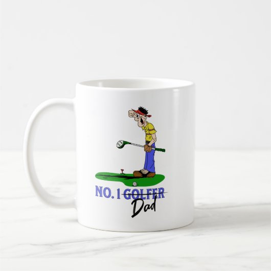 Mug No 1 Golfer Papa (Gauche)