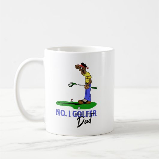 Mug No 1 Golfer Papa (Gauche)