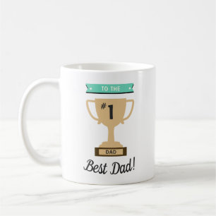 Mug No 1 Meilleur Papa Award Fête des pères du trophée