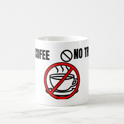 Mug No Coffee No Trading Minimal Humor Design (Centre)