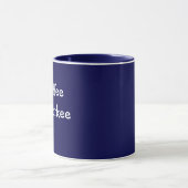 Mug No Coffee - No Workee Dark Blue ajouter Nom Gift C (Centre)