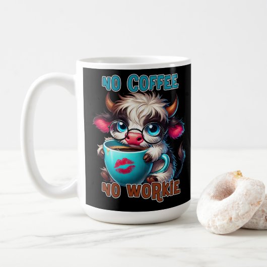 Mug No Coffee No Workie (Avec donut)