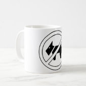 Mug No Dogs Allowed Bold Black and White Symbol (Devant gauche)