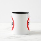 Mug NO DRAMA Connexion en rouge, blanc et noir (Centre)