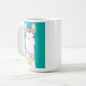 Mug No Drama Llama illustration Monogramme (Devant gauche)