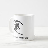 Mug "No Friends On A Powder Day" (Devant gauche)