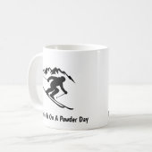 Mug "No Friends On A Powder Day" (Devant gauche)