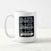 Mug No Gym No Abs No Regrets Bold Design (Gauche)