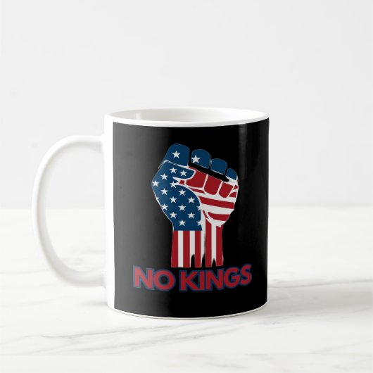 Mug No Kings Anti Classic Retro Style (Gauche)