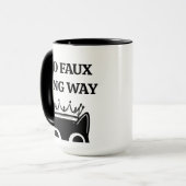 Mug No Kings Anti Trump Funny Cat Feminist Democrat (Devant gauche)