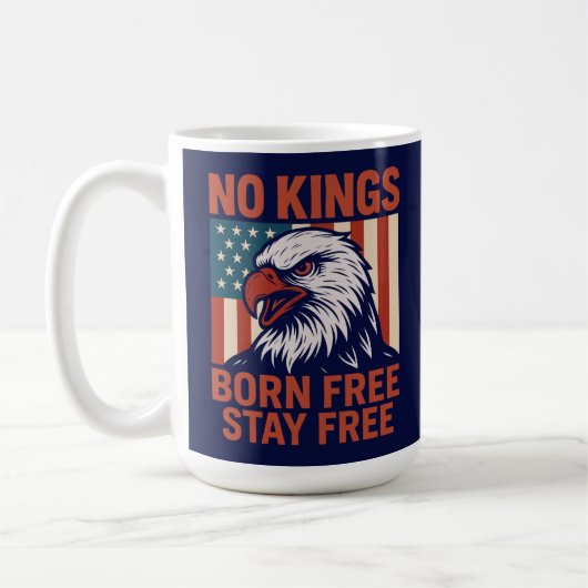 Mug No Kings Born Gratuit Séjour Gratuit Aigle (Gauche)