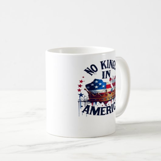 Mug No Kings In America Classic Retro Cool (Devant droit)
