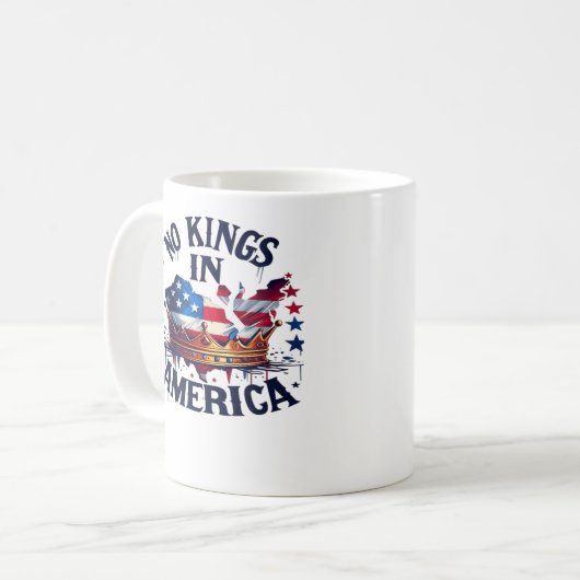 Mug No Kings In America Classic Retro Cool (Devant gauche)