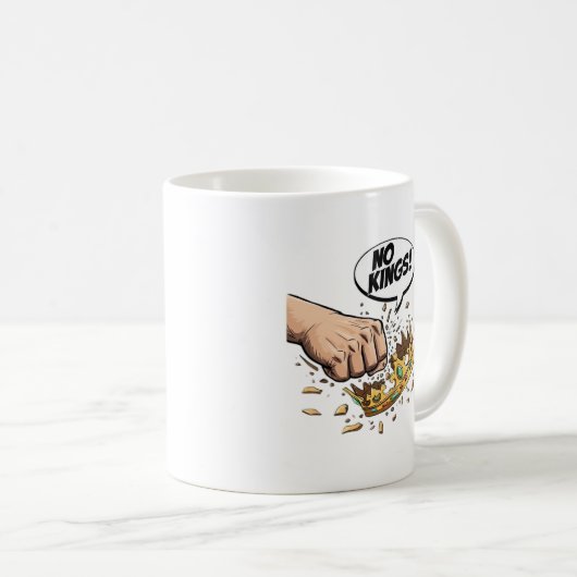 Mug No Kings In America Creative Design (Devant droit)