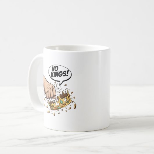 Mug No Kings In America Creative Design (Devant gauche)