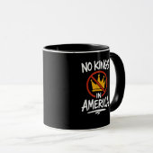 Mug No Kings In America No Crown Minimal Clean (Devant droit)